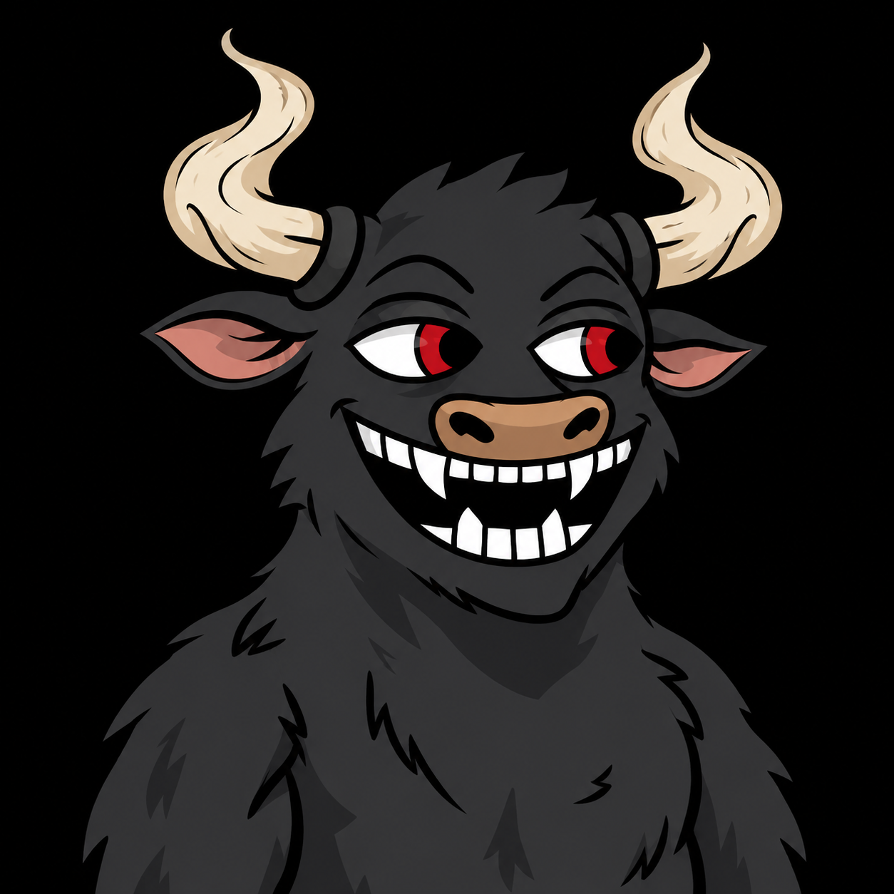 Feral Bull character art